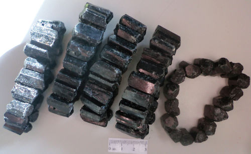 Black Tourmaline Bracelet(some pieces are double terminated) turns negative energy into positive 3470